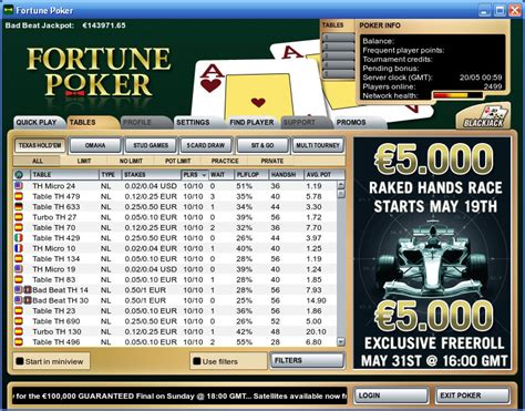 Fortune poker empregos