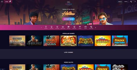Genesis casino aplicação