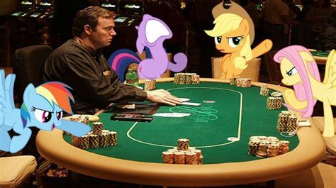 Pony poker face às bolinhas